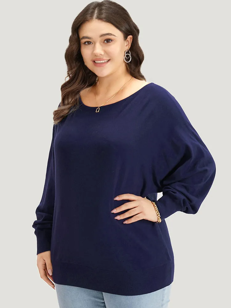 Supersoft Essentials Batwing Sleeve Boat Neck Pullover sold by Bloomchic