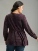 Heather Sequin Elastic Waist T-shirt sold by Bloomchic