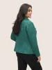 Solid Faux Suede Zipper Lapel Collar Jacket sold by Bloomchic