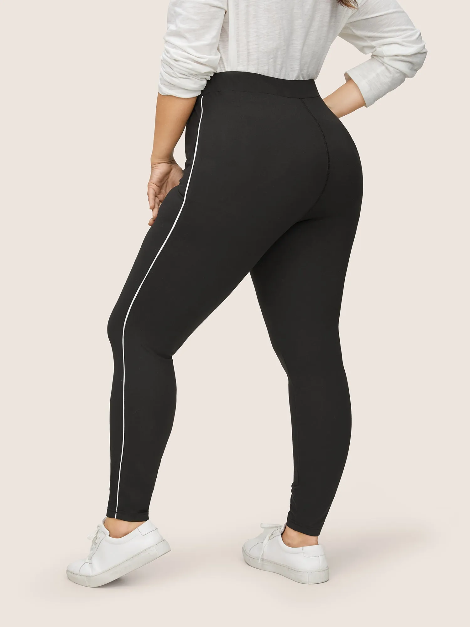Contrast Seam Detail High Rise Leggings sold by Bloomchic product image thumbnail 2