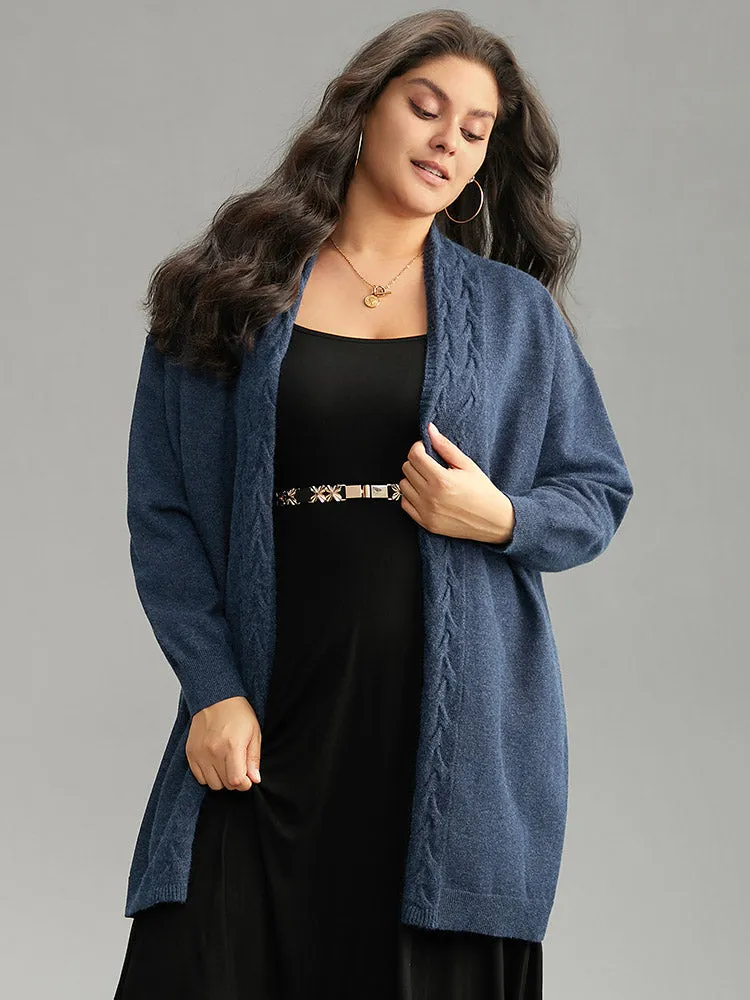 Supersoft Essentials Solid Cable Knit Cardigan sold by Bloomchic