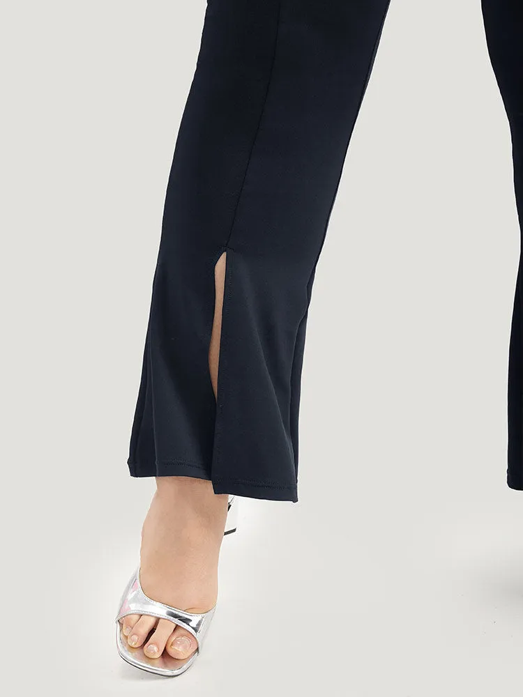 Tummy Control Flare Leg Split Hem Leggings sold by Bloomchic product image thumbnail 5