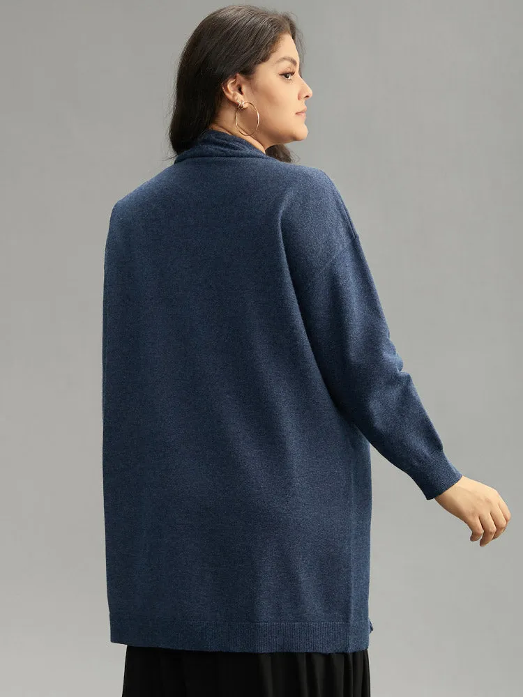 Supersoft Essentials Solid Cable Knit Cardigan sold by Bloomchic product image thumbnail 2