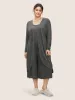 Solid Heather Dolman Sleeve Open Front Robe sold by Bloomchic