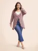 Ruffle Trim Ties Cable Knit Cardigan sold by Bloomchic