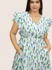 Allover Print Tiered Ruffle Cap Sleeve Dress sold by Bloomchic