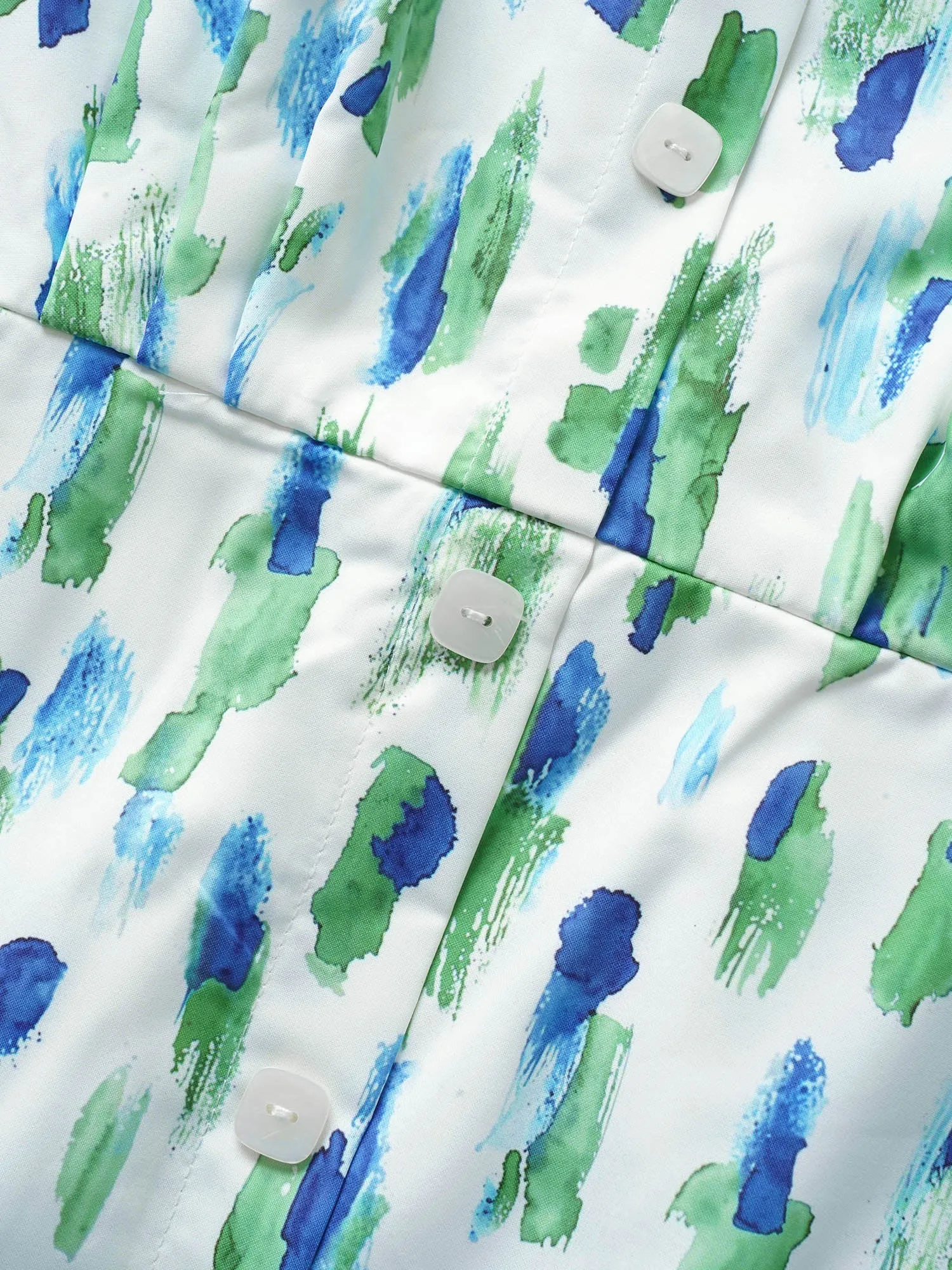 Allover Print Tiered Ruffle Cap Sleeve Dress sold by Bloomchic product image thumbnail 5