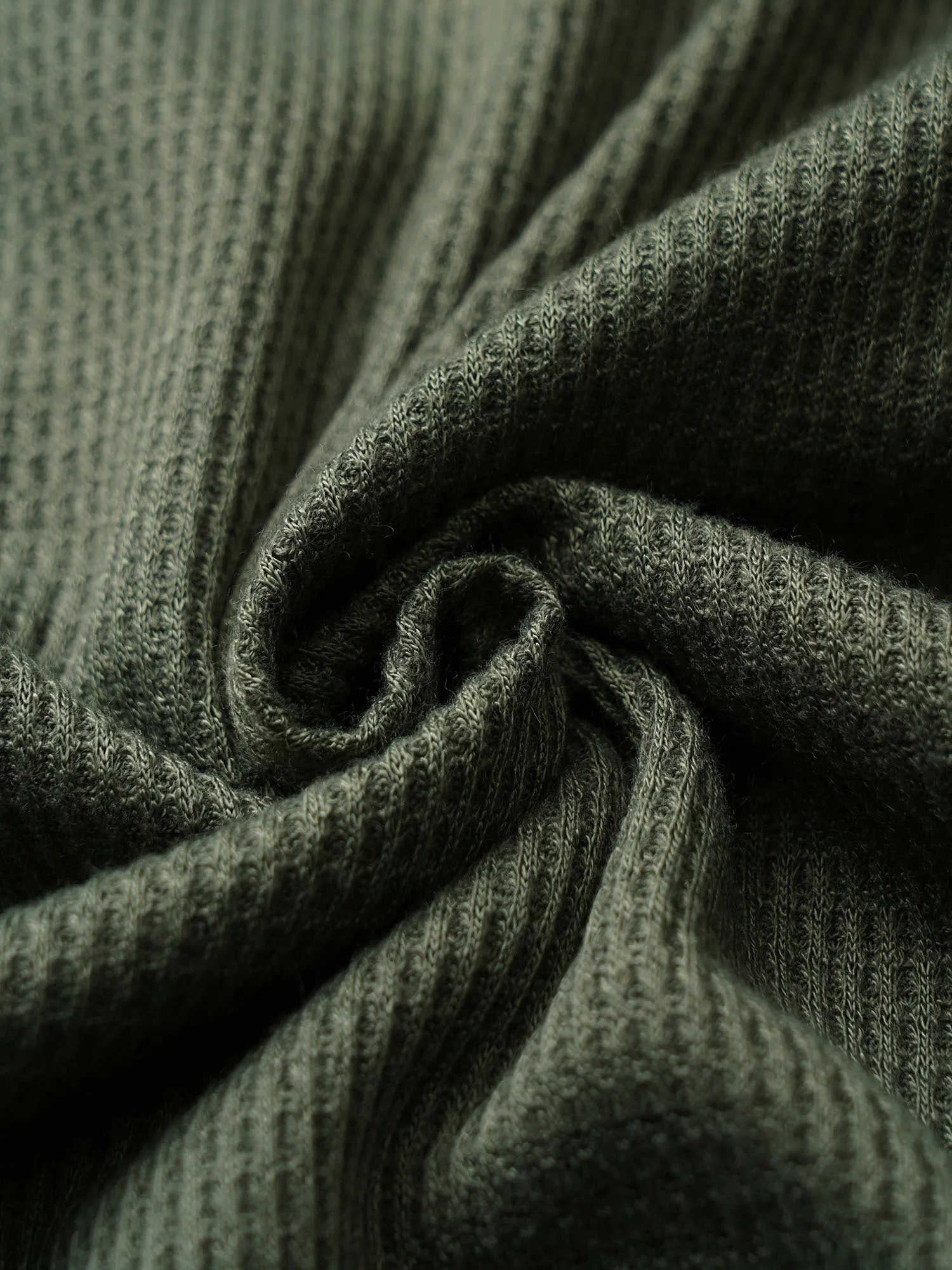 Waffle Knit Floral Embroidered Lantern Sleeve T-shirt sold by Bloomchic product image thumbnail 5