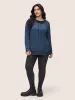 Plain Lace Patchwork Lapel Collar Drawstring T-shirt sold by Bloomchic