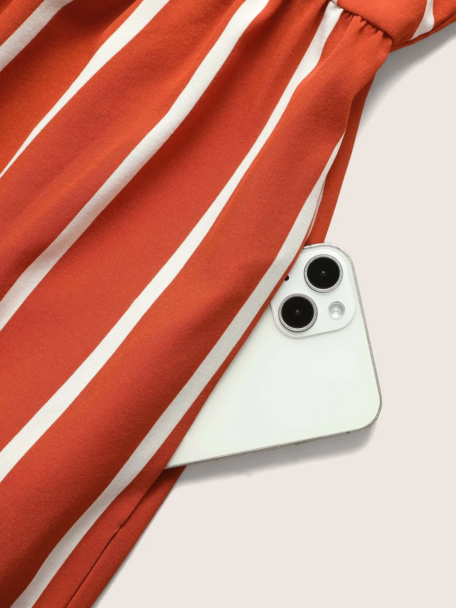 Contrast Striped V Neck Adjustable Straps Jumpsuit sold by Bloomchic product image thumbnail 5