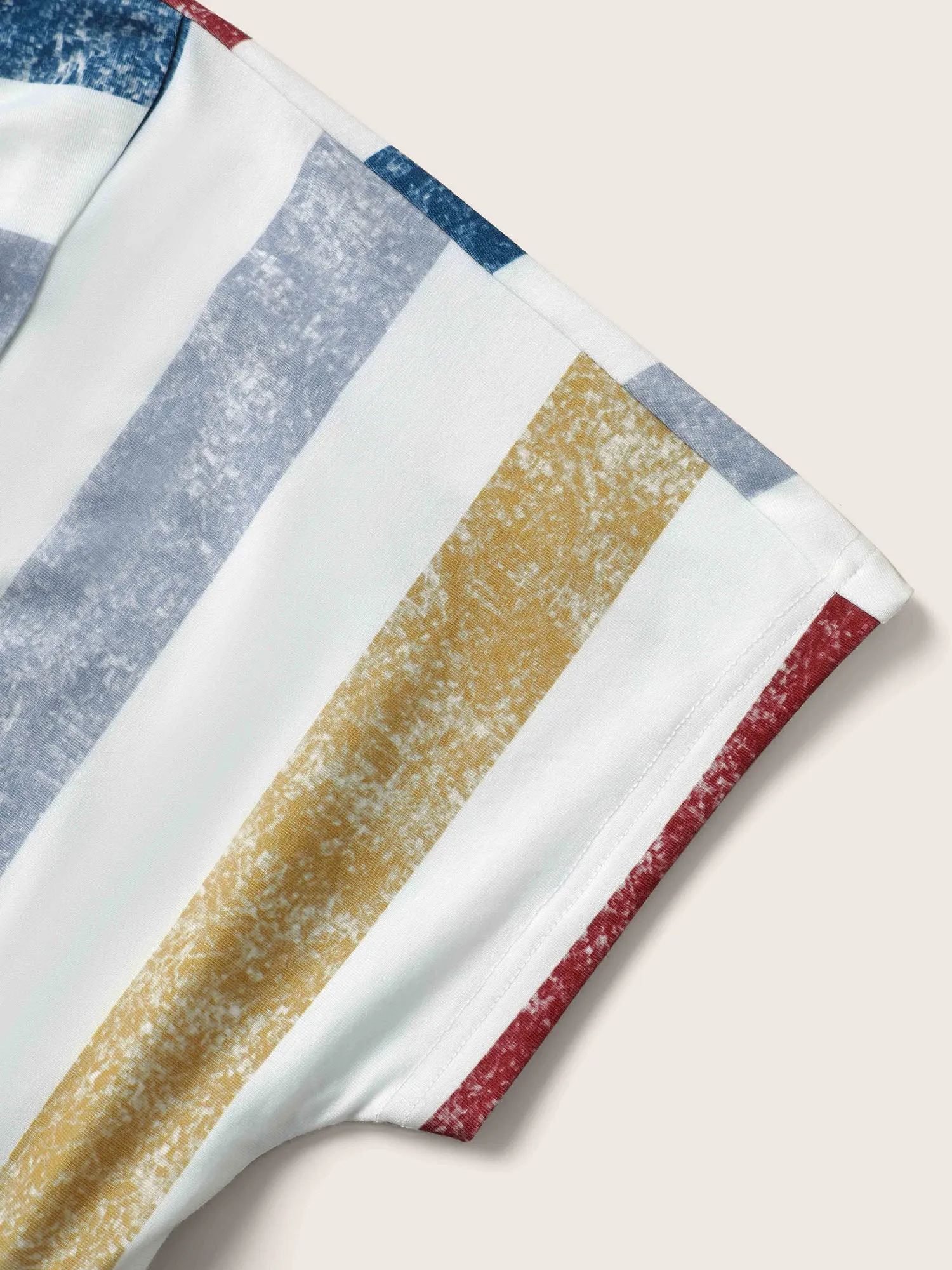 Color Striped Pocket Batwing Sleeve Dress sold by Bloomchic product image thumbnail 5