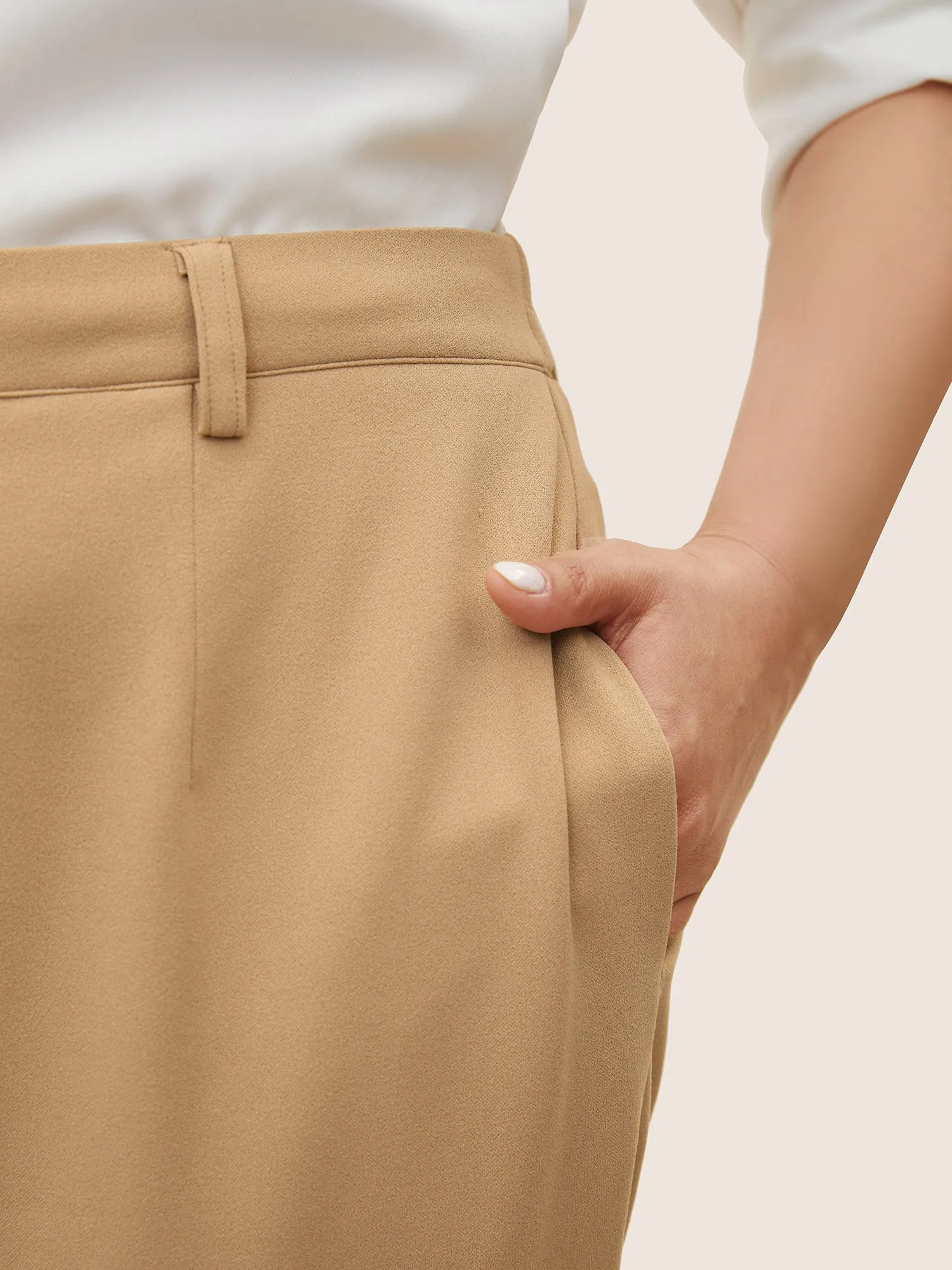 Solid Color Zipper Pencil Pants sold by Bloomchic product image thumbnail 4