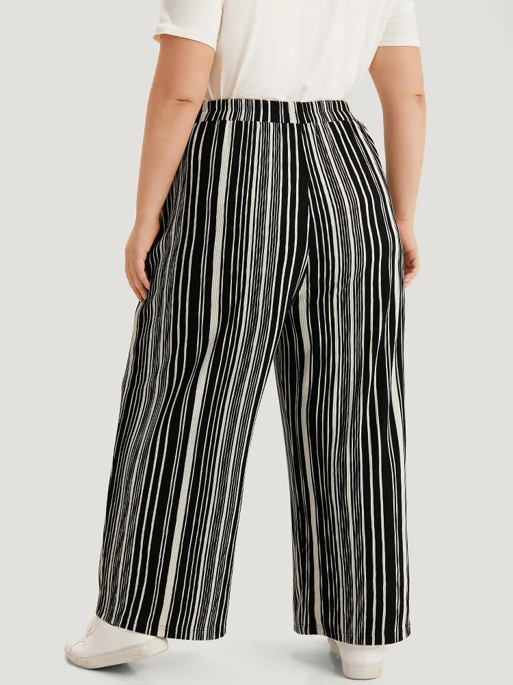 Striped Elastic Waist Pocket Loose Pants sold by Bloomchic product image thumbnail 3