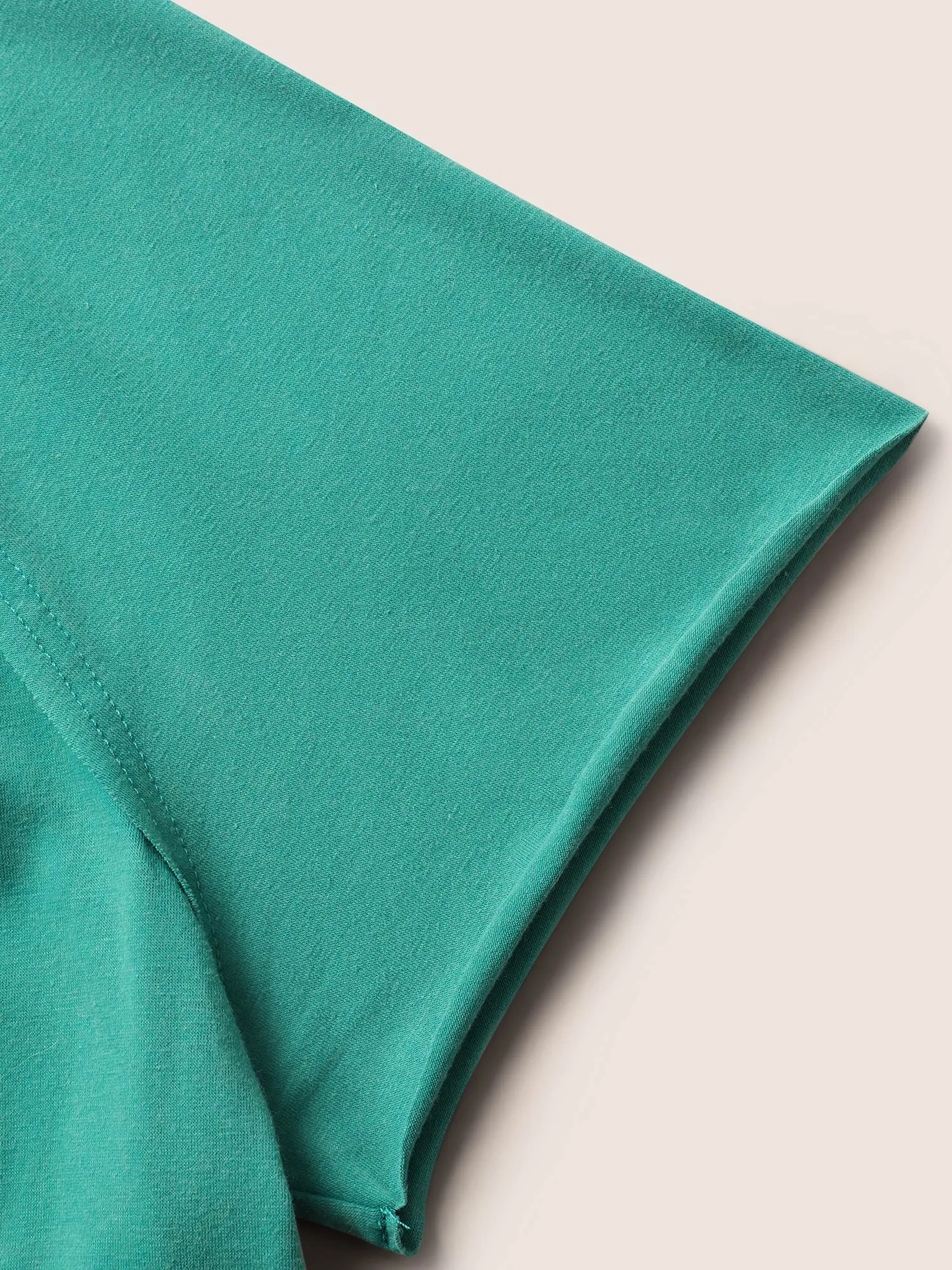 Round Neck Pleated Raglan Sleeve T-shirt sold by Bloomchic product image thumbnail 5