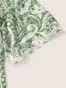 Boho Print Lace Trim Frill Trim Kimono sold by Bloomchic