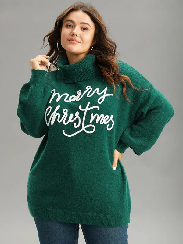 Anti-Pilling Letter Graphic Elastic Cuffs Pullover sold by Bloomchic