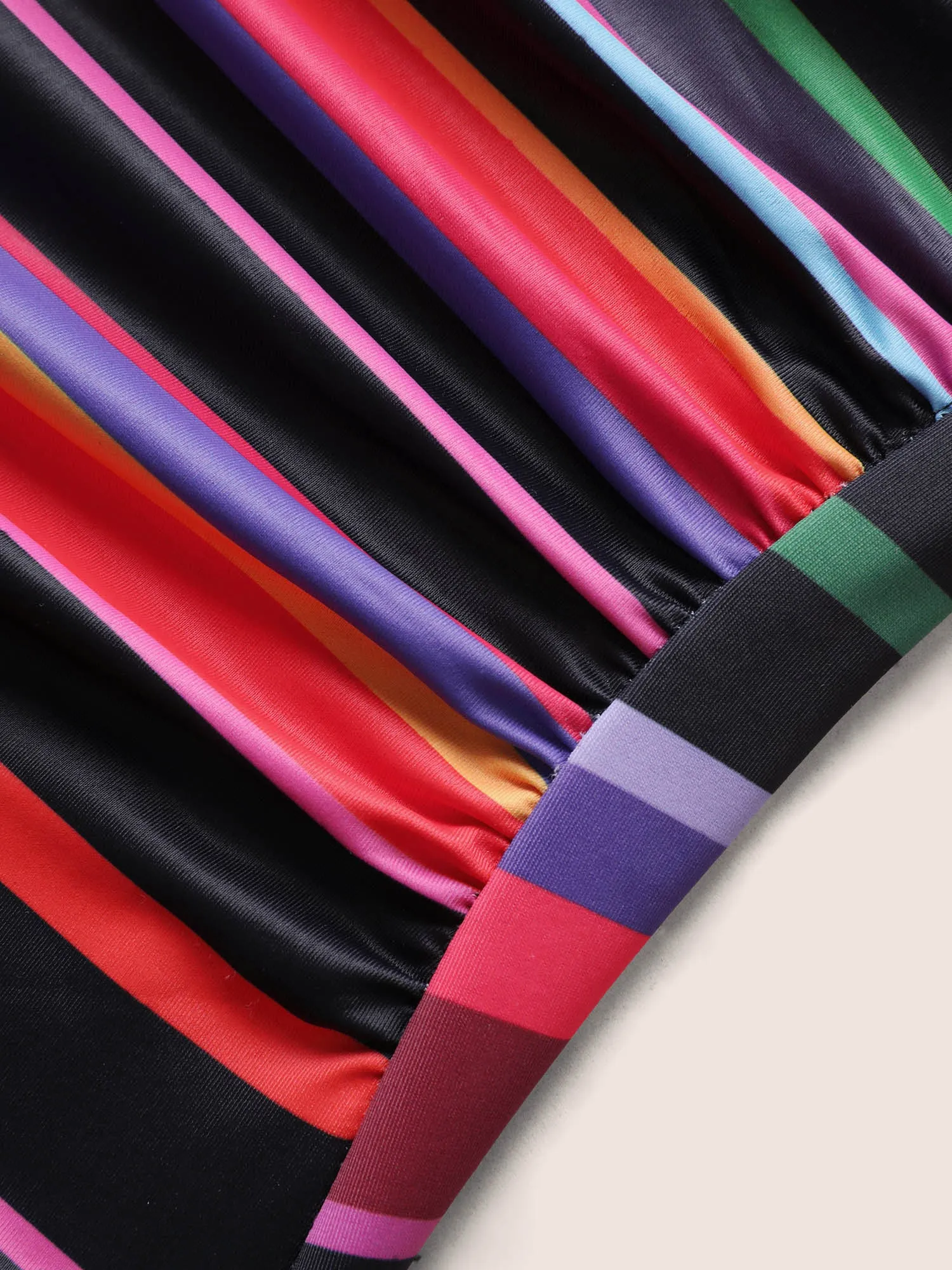 Contrast Striped Tie Knot One Piece Swimsuit sold by Bloomchic product image thumbnail 5