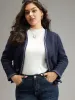 Solid Open Front Patchwork Stitch Blazer sold by Bloomchic