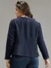 Solid Open Front Patchwork Stitch Blazer sold by Bloomchic