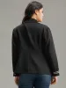 Suit Collar Metal Detail Patchwork Blazer sold by Bloomchic