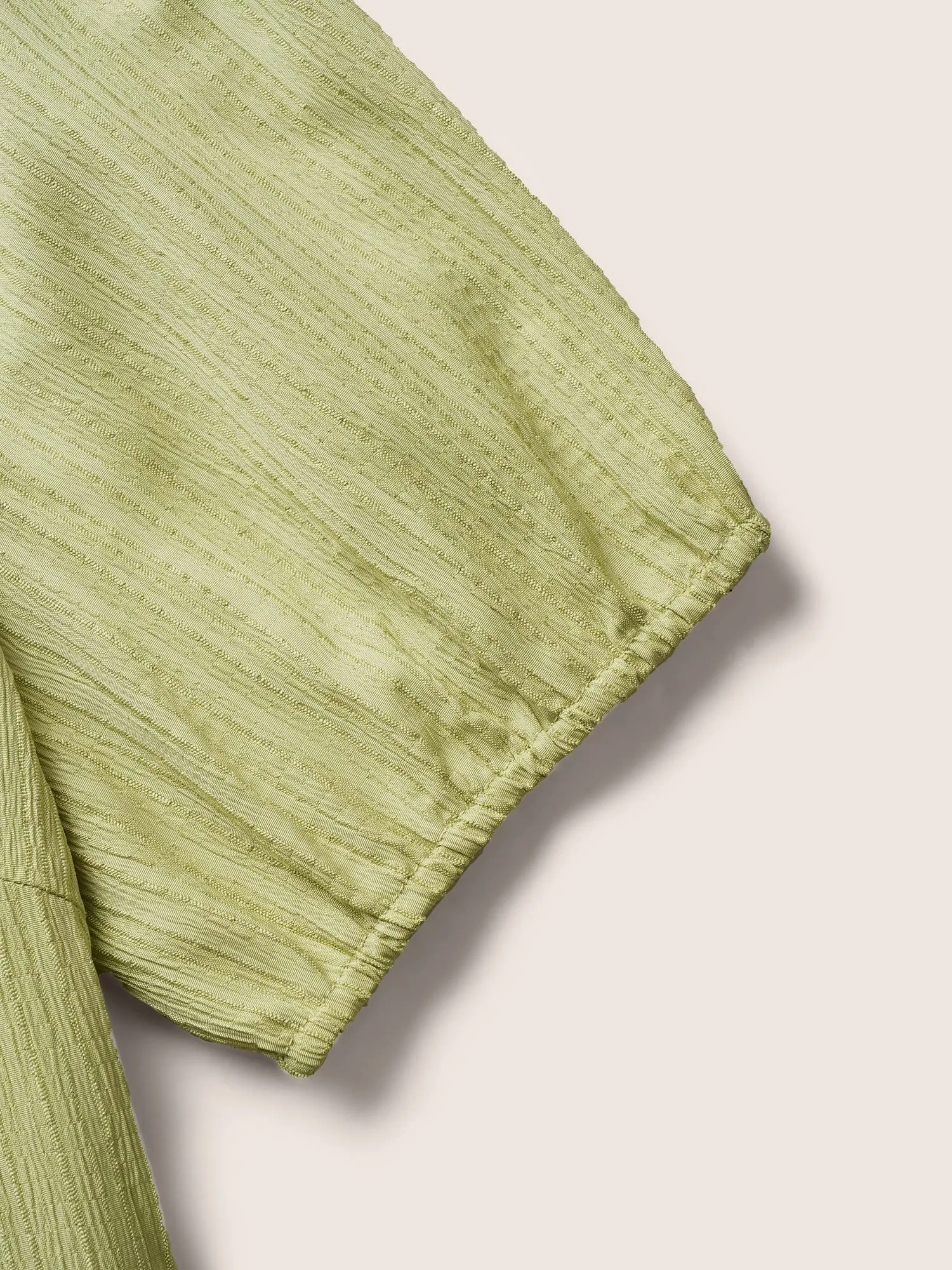 Texture Gathered Ruffle Layered Hem Midi Dress sold by Bloomchic product image thumbnail 5