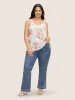 Natural Flowers Adjustable Straps Cami Top sold by Bloomchic