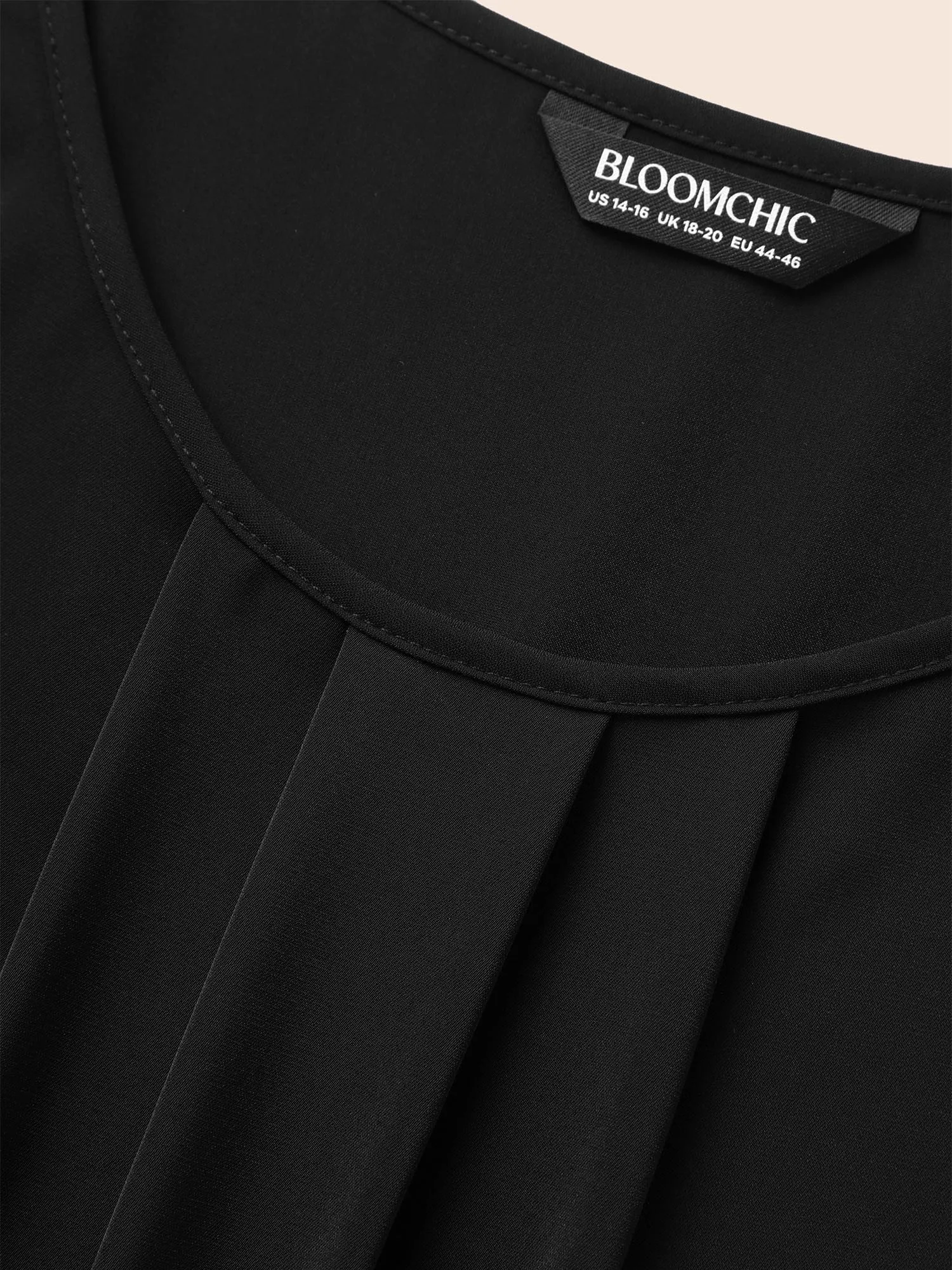 Laser Cut Pleated Puff Sleeve Blouse sold by Bloomchic product image thumbnail 5