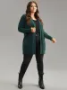 Plisse Solid Patched Pocket Cardigan sold by Bloomchic