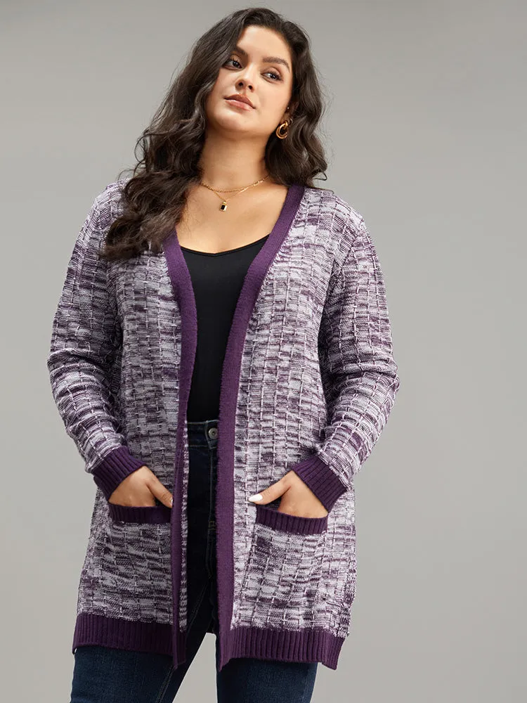 Heather Split Side Patched Pocket Cardigan sold by Bloomchic product image thumbnail 3