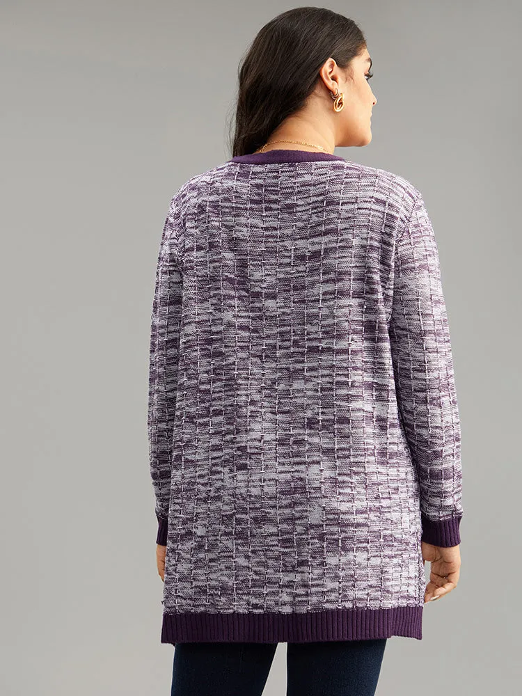 Heather Split Side Patched Pocket Cardigan sold by Bloomchic product image thumbnail 2