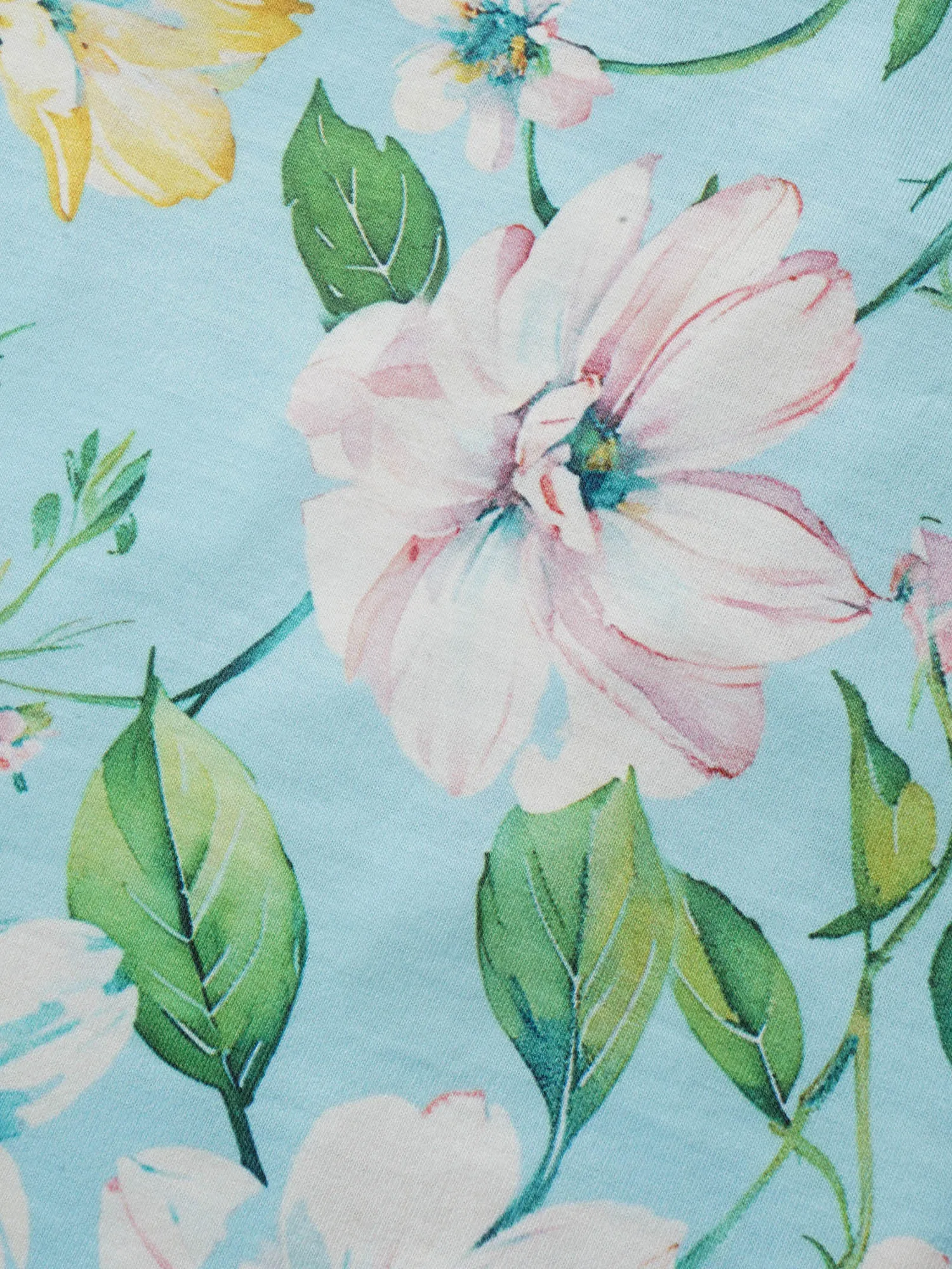 Square Neck Natural Flowers Tie Knot T-shirt sold by Bloomchic product image thumbnail 5