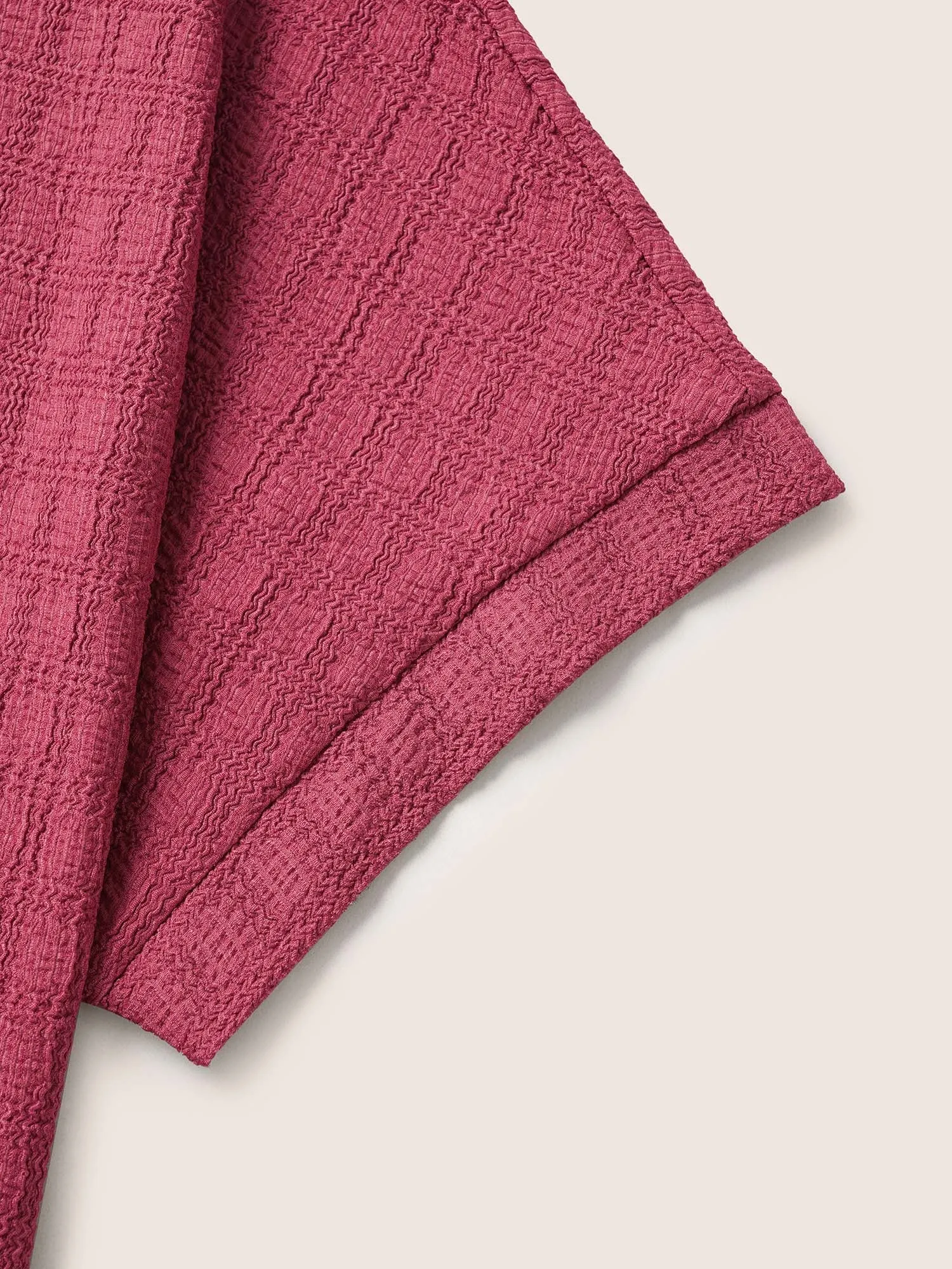 Plain Textured Jacquard Dolman Sleeve T-shirt sold by Bloomchic product image thumbnail 5