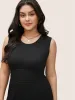 Solid Rib Knit Pocket Seam Detail Tank Jumpsuit sold by Bloomchic