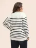 Supersoft Essentials Striped Button Up Cardigan sold by Bloomchic