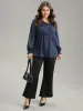 Plisse Gathered Shirred Cuffs Button Through Blouse sold by Bloomchic