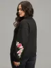 Floral Embroidered O Ring Zipper Jacket sold by Bloomchic