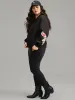 Floral Embroidered O Ring Zipper Jacket sold by Bloomchic
