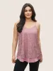Tiered Lace Panel Adjustable Straps Cami Top sold by Bloomchic