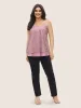 Tiered Lace Panel Adjustable Straps Cami Top sold by Bloomchic