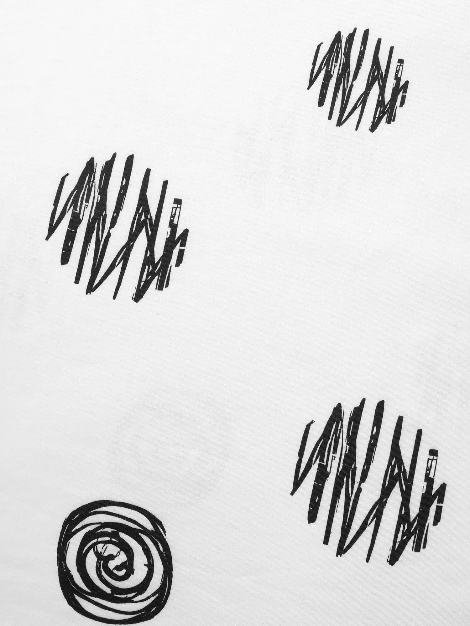 Graffiti Print V Neck T-shirt sold by Bloomchic product image thumbnail 5