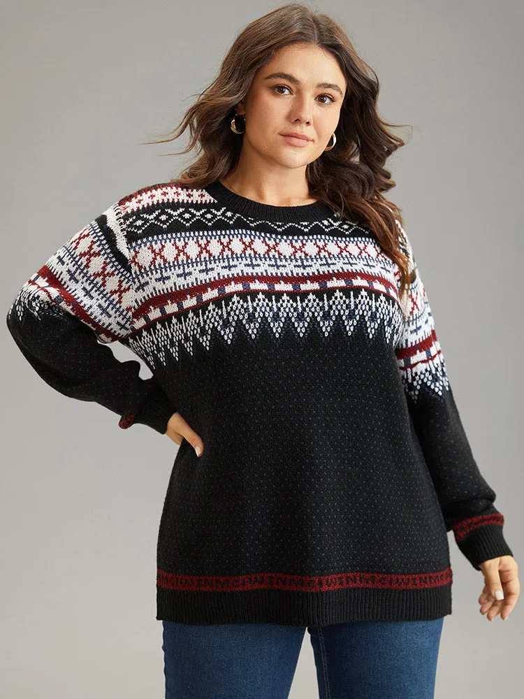 Bandana Print Loose Elastic Cuffs Pullover sold by Bloomchic