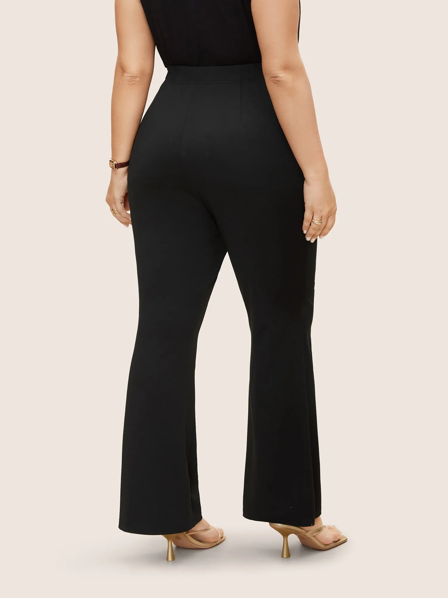 Metal Detail Double Breasted Bootcut Pants sold by Bloomchic product image thumbnail 3