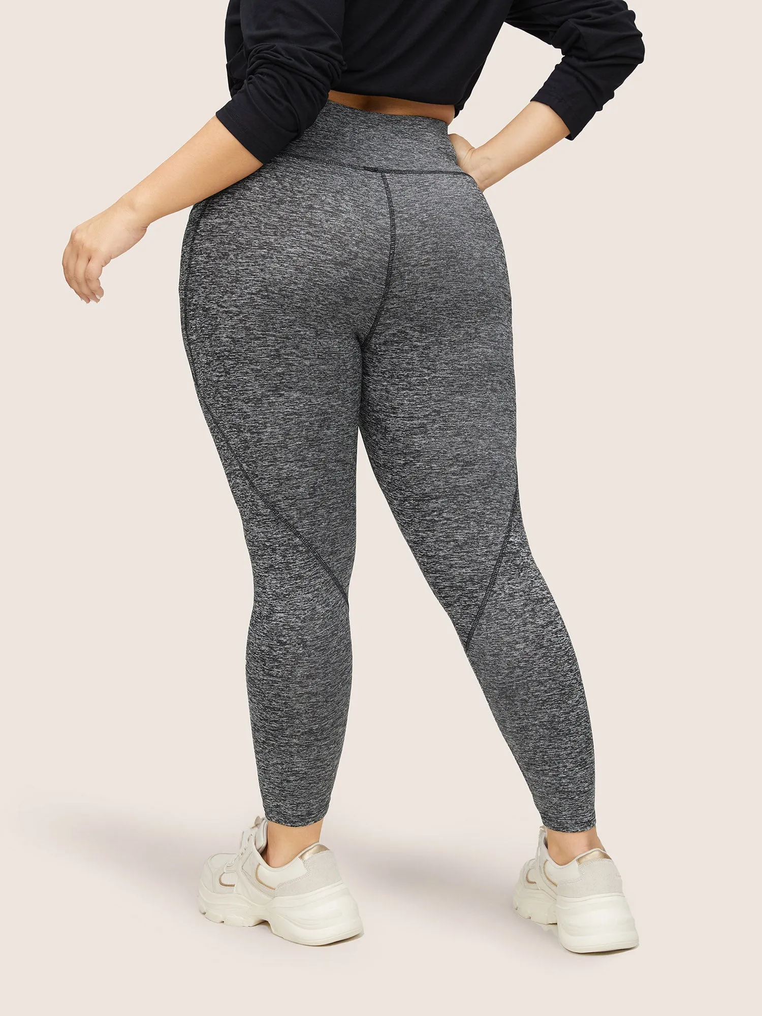 Heather High Waist Pocket Skinny Leggings sold by Bloomchic product image thumbnail 2