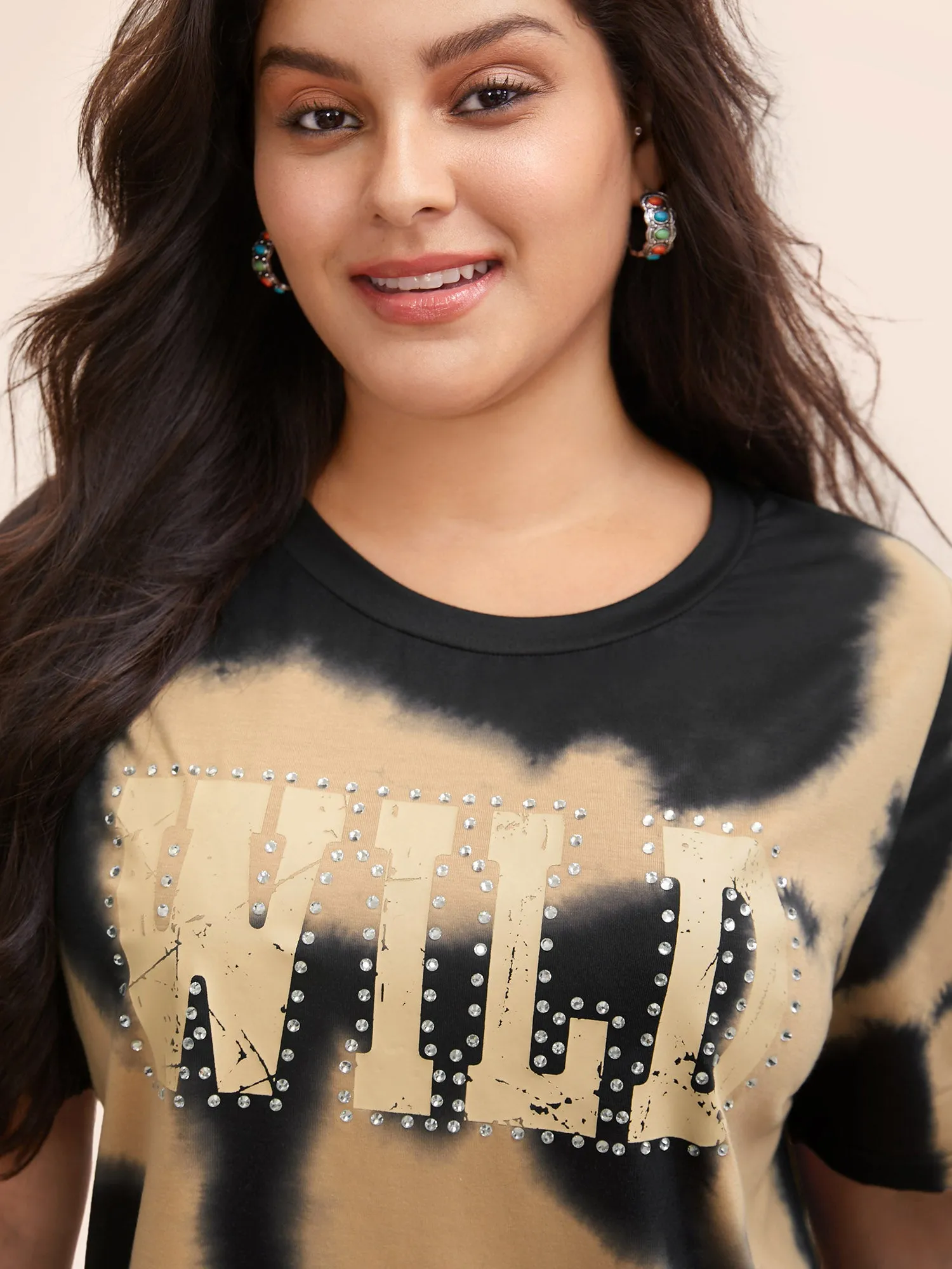 Tie Dye Wild Logo T-shirt sold by Bloomchic product image thumbnail 2