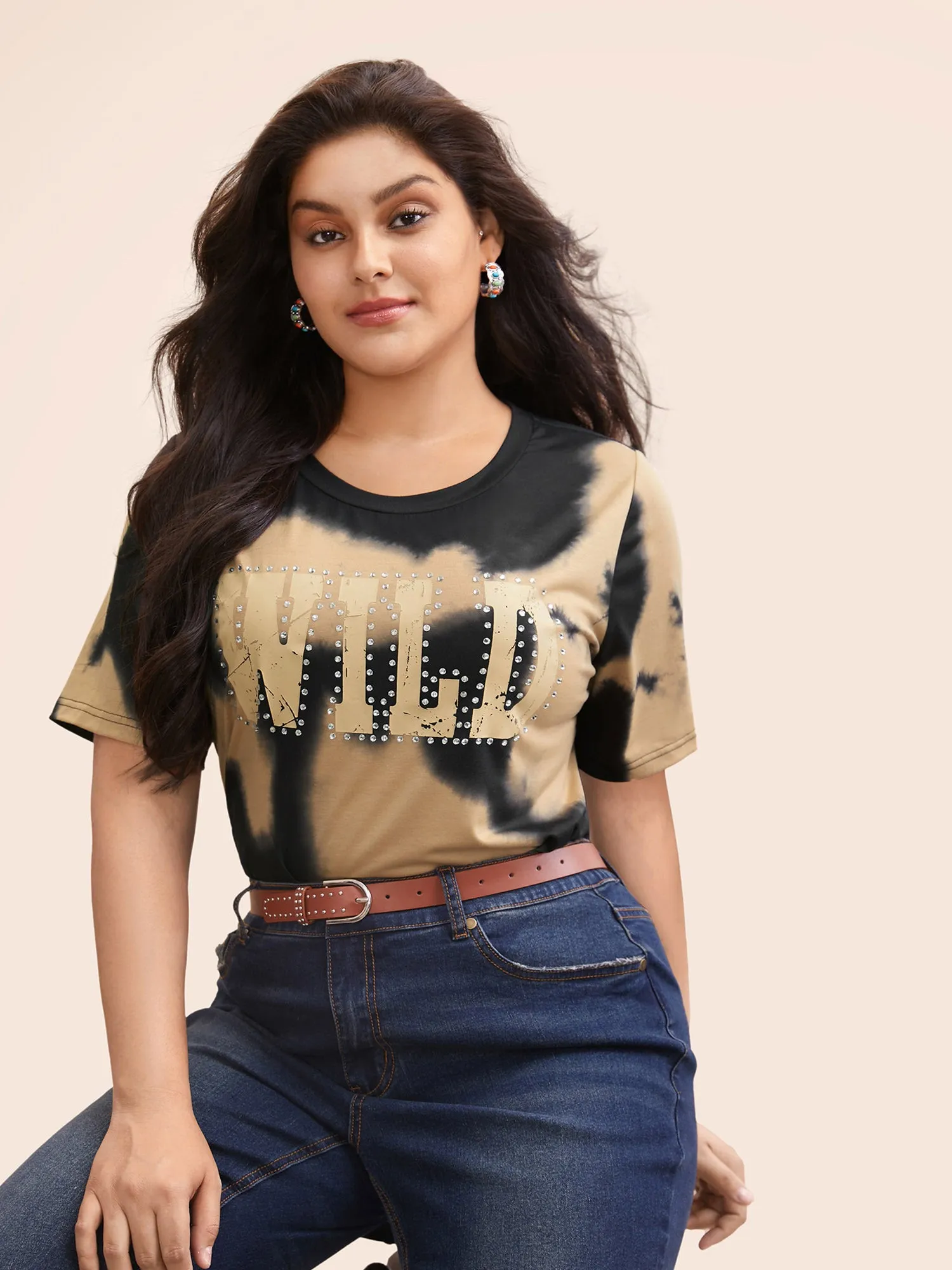 Tie Dye Wild Logo T-shirt sold by Bloomchic product image thumbnail 4