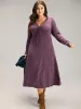 Solid Ruched Drawstring Bowknot Pocket Dress sold by Bloomchic