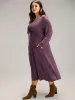Solid Ruched Drawstring Bowknot Pocket Dress sold by Bloomchic