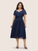 Striped Heart Neckline Midi Dress sold by Bloomchic