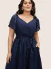 Striped Heart Neckline Midi Dress sold by Bloomchic