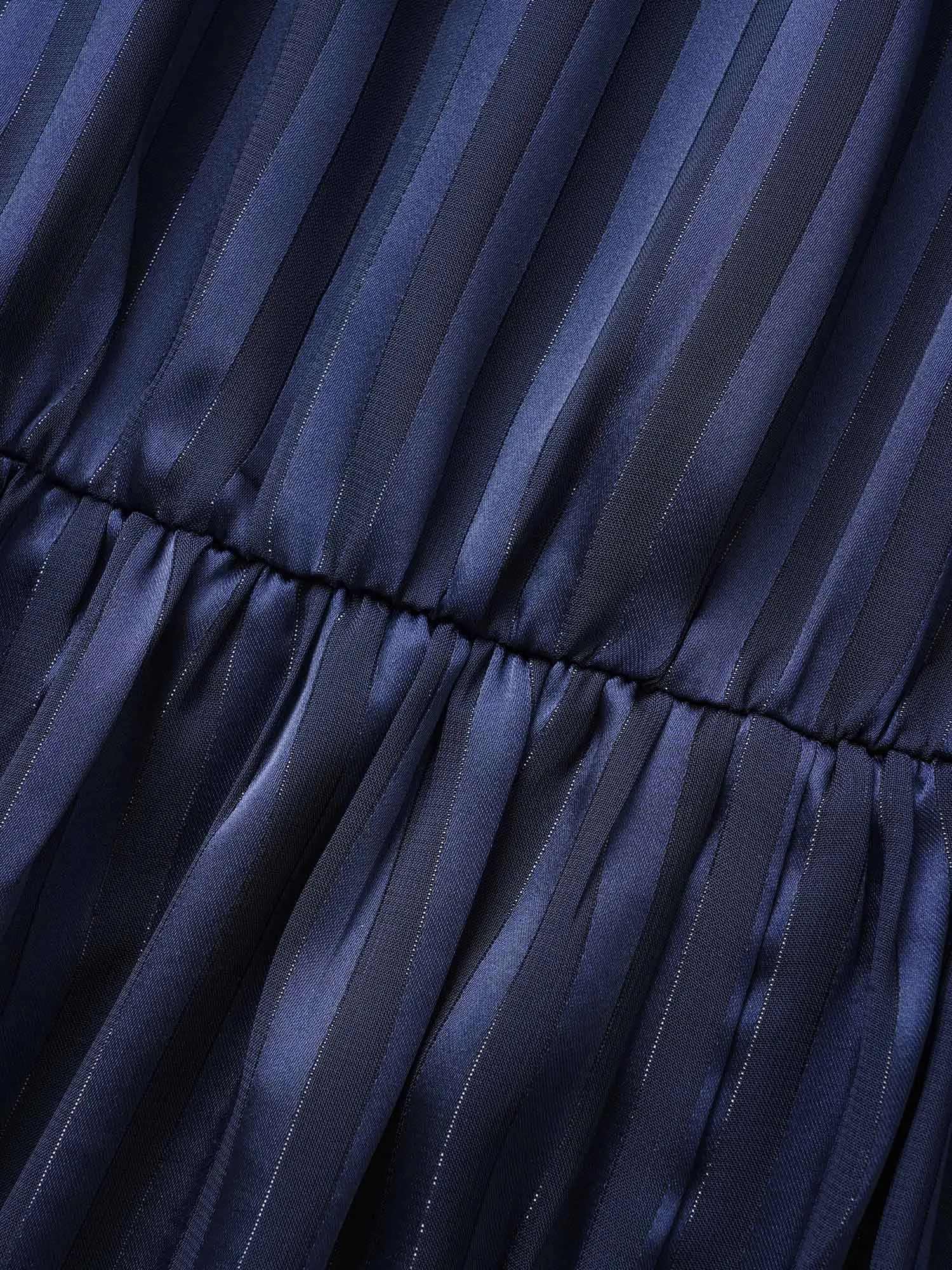 Striped Heart Neckline Midi Dress sold by Bloomchic product image thumbnail 5